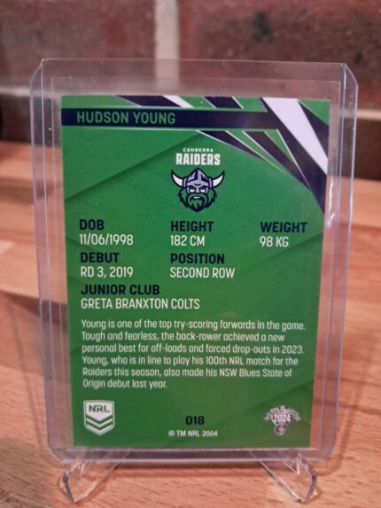 Hudnson young NRL Tradering Card,