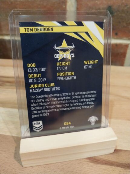 Tom Dearden COWBOYS 2024 Rugby League Trading Card,