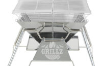 Grillz Fire Pit BBQ Grill with Carry Bag Portable