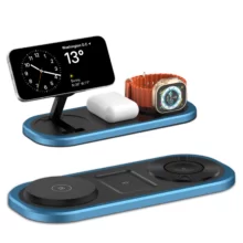 Wireless charging dock, Multiuse charging dock for phones and watches,